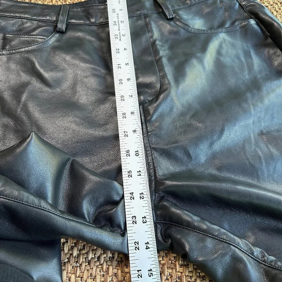 WAYF X Jourdan Sloane Faux Leather Pants in Black Size Large - Picture 5 of 8